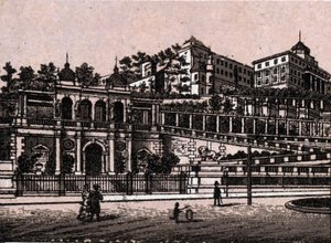 Budapest, Ungarn: Ansicht des Burghbazaar. in „Die Welt illustriert 168 Ansichten“ Undatiert (spätes 19. Jahrhundert) von Unknown artist