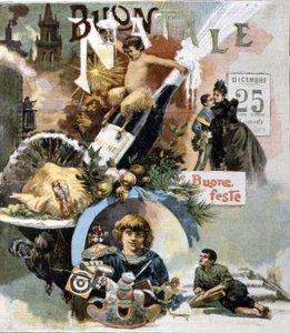 Italienische Weihnachtskarte. 1893.