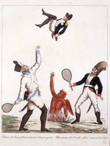 Karikatur über Napoleon Bonaparte - in Napoleon I, Karikaturen, Dummy-Sammlung. 1814 - 1815. B.H.V.P. von Unknown artist