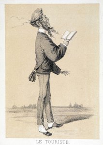 Karikatur eines englischen Touristen um 1866 von Unknown artist
