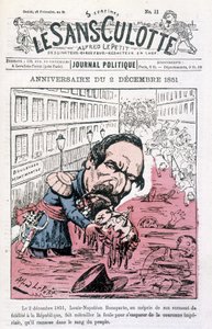 Karikatur zum Staatsstreich von Napoleon III. am 2. Dezember 1851 - in 
