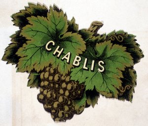 Chablis-Etikett. Chromolithographie, n.d.