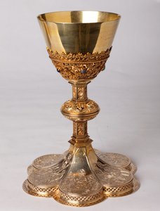 Kelch. Goldschmiedearbeit, Schmuck. Kopie aus dem 19. Jahrhundert eines Originals aus dem 16. Jahrhundert von Unknown artist