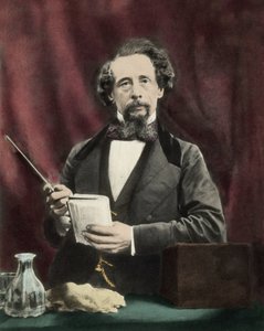 Charles Dickens (1812-1870) bei einer Lesung um 1860 von Unknown artist
