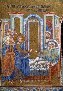 Christus und die Schwiegermutter von Petrus