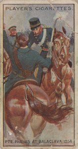Zigarettenkarte: Private Parkes bei Balaclava (1854)