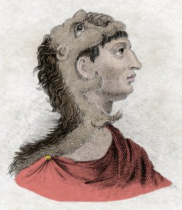 Zivilisation der Antike: Porträt von König Philipp II. von Makedonien (382-336 v. Chr.), Vater von Alexander dem Großen. Gravur des 19. Jahrhunderts von Unknown artist