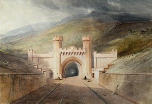 Clayton Tunnel Eisenbahnportal von Unknown artist