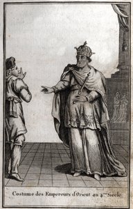 Kostüm der östlichen Kaiser im 4. Jahrhundert. Gravur in „Beaute de l