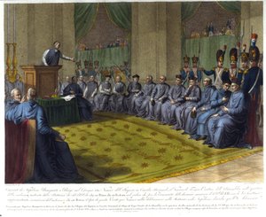 Rat der Bischöfe des Reiches, einberufen von Napoleon Bonaparte in Paris, 1811 von Unknown artist