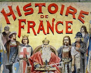 Buchcover „Geschichte Frankreichs“ mit historischen Figuren von Unknown artist