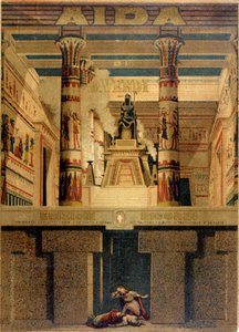 Titelblatt der ersten Partitur von „Aida“ von Giuseppe Verdi. Ricordi Edition. von Unknown artist
