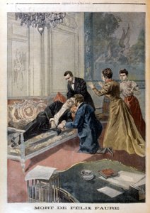 Tod von Félix Faure in den Salons des Elysée - in „Le Petit Journal“ vom 26.02.1899