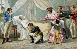 Tod von Napoleon I. (1769-1821) auf St. Helena am 5. Mai 1821. von Unknown artist
