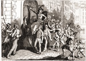 Zerstörung der Gebäude von Lyon während der Französischen Revolution