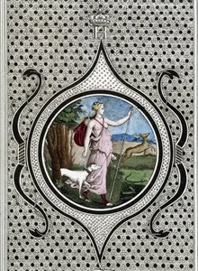 Diana (Artemis) Jägerin. Gravur aus dem 19. Jahrhundert von Unknown artist
