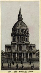 Dome des Invalides in Paris. Chromolithographie des späten 19. Jahrhunderts von Unknown artist