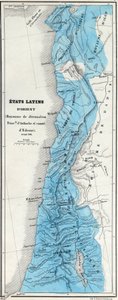 Ostlateinische Staaten vor 1144 - Königreich Jerusalem - Fürstentum Antiochia - Grafschaft Edessa - Karte erstellt von M. J-H Schnitzler, Historischer und malerischer Atlas 1858 von Unknown artist
