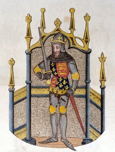 Edward III (1312-1377), König von England. Gravur aus dem frühen 19. Jahrhundert