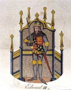 Edward III König von England (1312-1377).