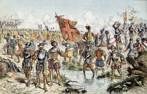 Achter Religionskrieg (1585-1598): Die Schlacht von Ivry am 14.03.1590 zwischen der königlichen Armee Heinrichs IV. und der Katholischen Liga