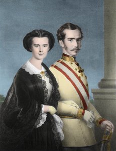Kaiser Franz Joseph I. von Österreich und Kaiserin Elisabeth von Österreich (Sissi) - Porträt von Franz Joseph I. von Österreich von Unknown artist