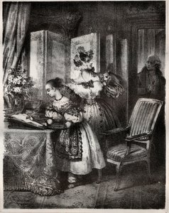 Gravur des 19. Jahrhunderts für den Roman von Madame Cottin (Sophie Cottin Rostand) „Malvina“ - Private Sammlung