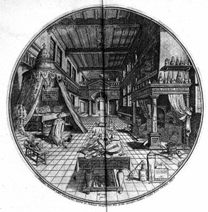 Gravur des „Amphitheatrum sapientiae aeternae“ (Amphitheater der ewigen Weisheit) (Hamburg: n.n.)