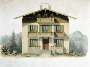 Fassade eines deutschen Hauses