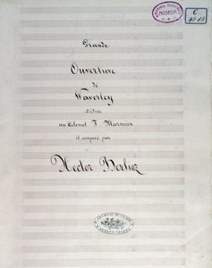 Erste Seite der Partitur für Waverley Opus 1, Ouvertüre, von Hector Berlioz