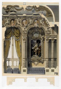 Foyer de la Danse der Oper Garnier - Chromolithographie, Ende 19. Jahrhundert von Unknown artist
