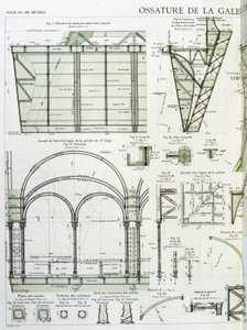Rahmen der Galerie im ersten Stock des Eiffelturms - Industriedesign von Unknown artist