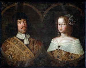 Friedrich III. von Dänemark und seine Frau Sofia Amalia von Braunschweig-Lüneburg, ca. 1643 von Unknown artist