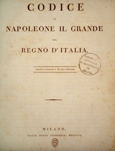 Frontispiz des Code Napoléon, 1806 von Unknown artist