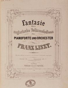 Frontispiz der Partitur 
