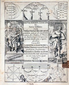 Frontispiz von Heptachordum danicum von John Michael Corvinus