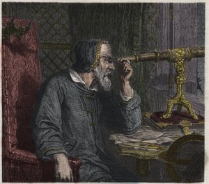 Galileo Galilei und sein Teleskop