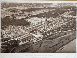 Gesamtansicht der Weltausstellung 1873 in Wien von Unknown artist