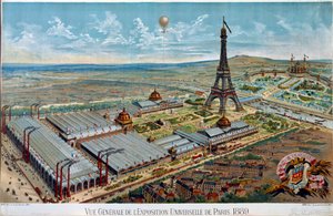 Gesamtansicht der Pariser Weltausstellung 1889