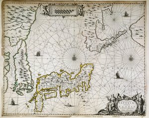 Geografische Karte von Japan, Korea und Südchina