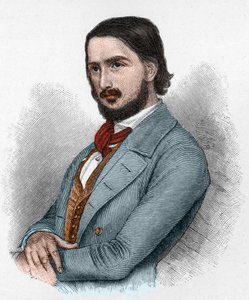 Georg Friedrich Rudolph Theodor Herwegh (1817-1875), deutscher Dichter, Revolutionär und Übersetzer.