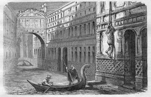 Giacomo Casanova (1725-1798) flieht aus den Bleikammern, Venedig, 31. Oktober