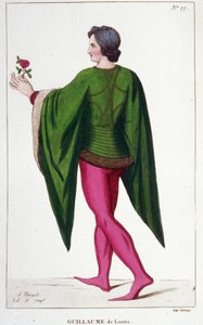 Guillaume de Lorris, französischer Dichter (ca. 1200-ca. 1240) von Unknown artist