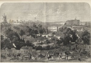 Hamburg - Deutschland - Gartenbauausstellung 1869 - Hamburg - der Park der Internationalen Gartenbauausstellung von Unknown artist