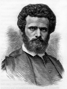 Henri Regnault (1843-1871), französischer Maler. Gravur aus dem Ende des 19. Jahrhunderts in „Histoire de France“ von H. Martin