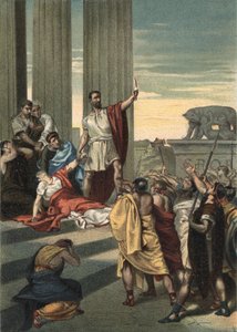 Geschichte des antiken Rom: Lucretia, Brutus und Collatinus. Lucretia (Lucrezia, Lucretia, römische Dame) war das Opfer von Gewalt durch ihren Cousin Sextus Tarquinius, den Sohn von Tarquinius Superbus. Lucretia rief ihren Vater und Ehemann (Collatinus)