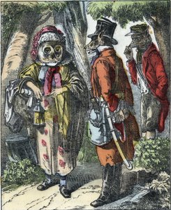 Illustration des Märchens „Gute Mama Schaf“. In „Märchen aus dem Heim für die Kleinen“. Anonyme Gravur des 19. Jahrhunderts. von Unknown artist