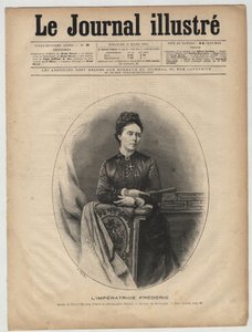 Victoria von Großbritannien (1840-1901) Victoria Adelaide Marie Louise von Großbritannien, Königliche Prinzessin von Großbritannien und Irland - Victoria, Kronprinzessin (Kaiserin Friedrich) - Titelblatt von „The Illustrous Journal“ vom März 1894 von Unknown artist