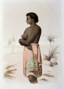 Einheimischer Tonga aus Ozeanien - in First swedish circumnavigation von Skogman Carl Johan Alfred, ed. Stockhlom, Adolf Bonnier von Unknown artist