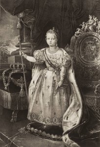 Isabella II. (1830-1904). Königin von Spanien (Gravur)